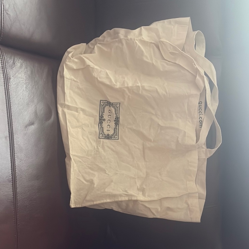 Gucci Beige Canvas Tote